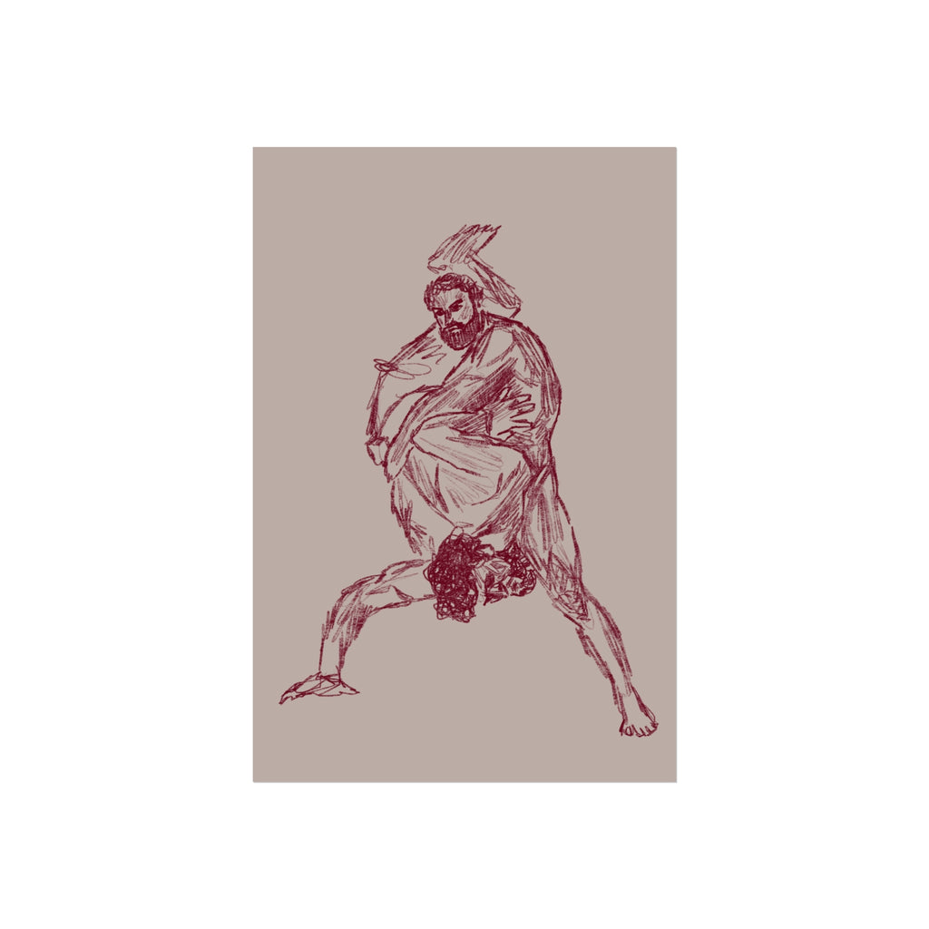 wrestling sketch